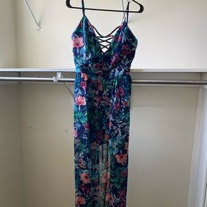 Floral one piece shorts